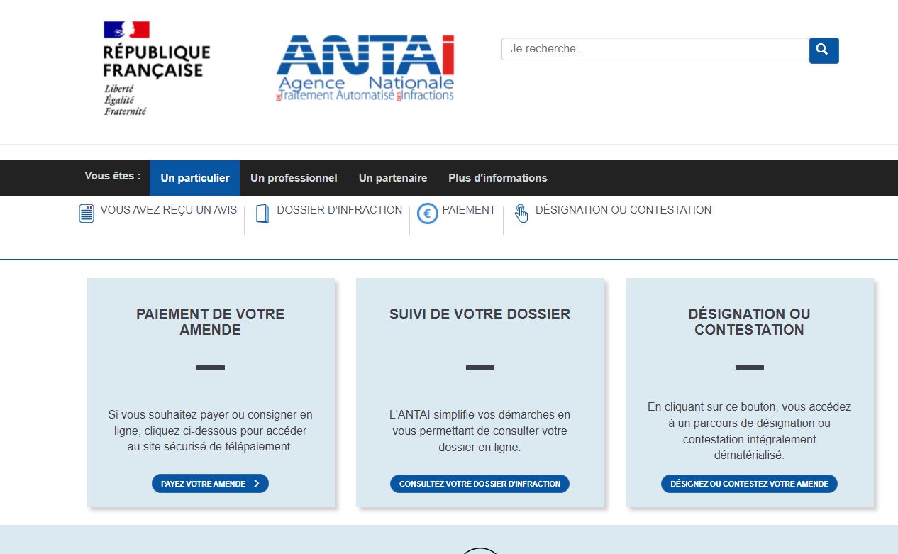 L'Agence Nationale des Traitements Automatisés des Infractions ou ANTAI