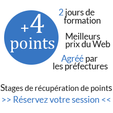 Récupérez 4 points sur votre permis